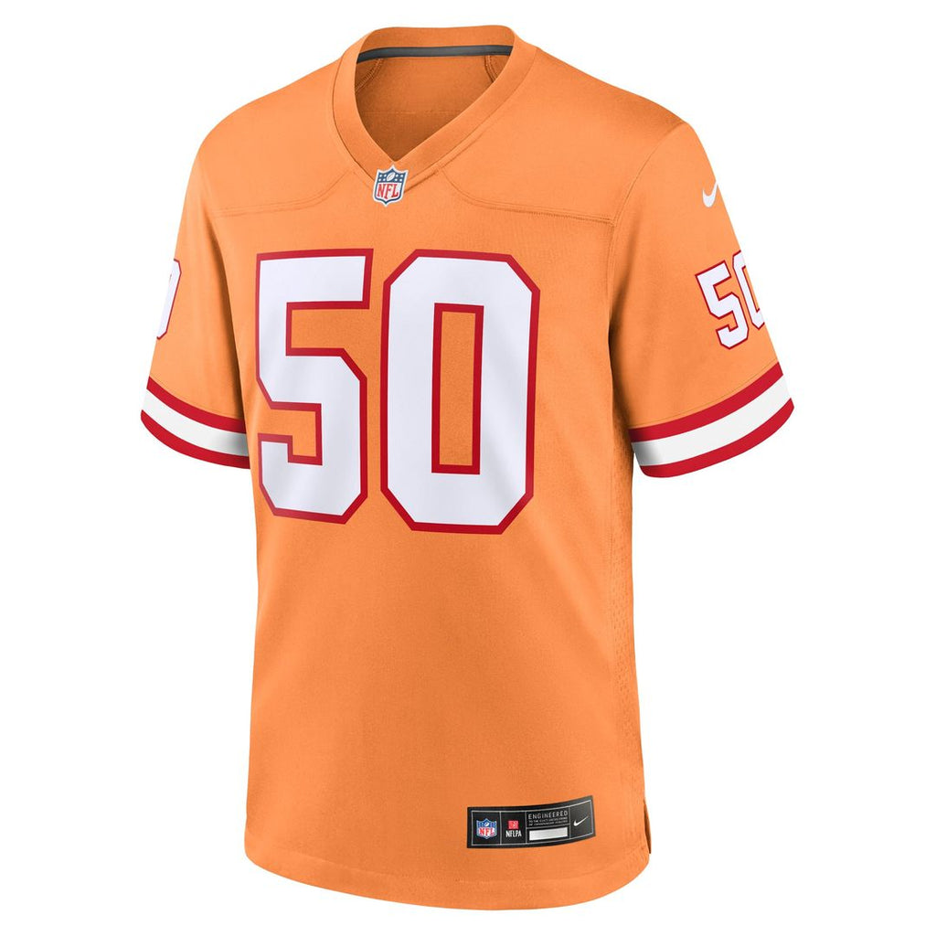 Tampa Bay Buccaneers Vita Vea Nike Orange Throwback Game Jersey product image 2, provided for visual reference and product