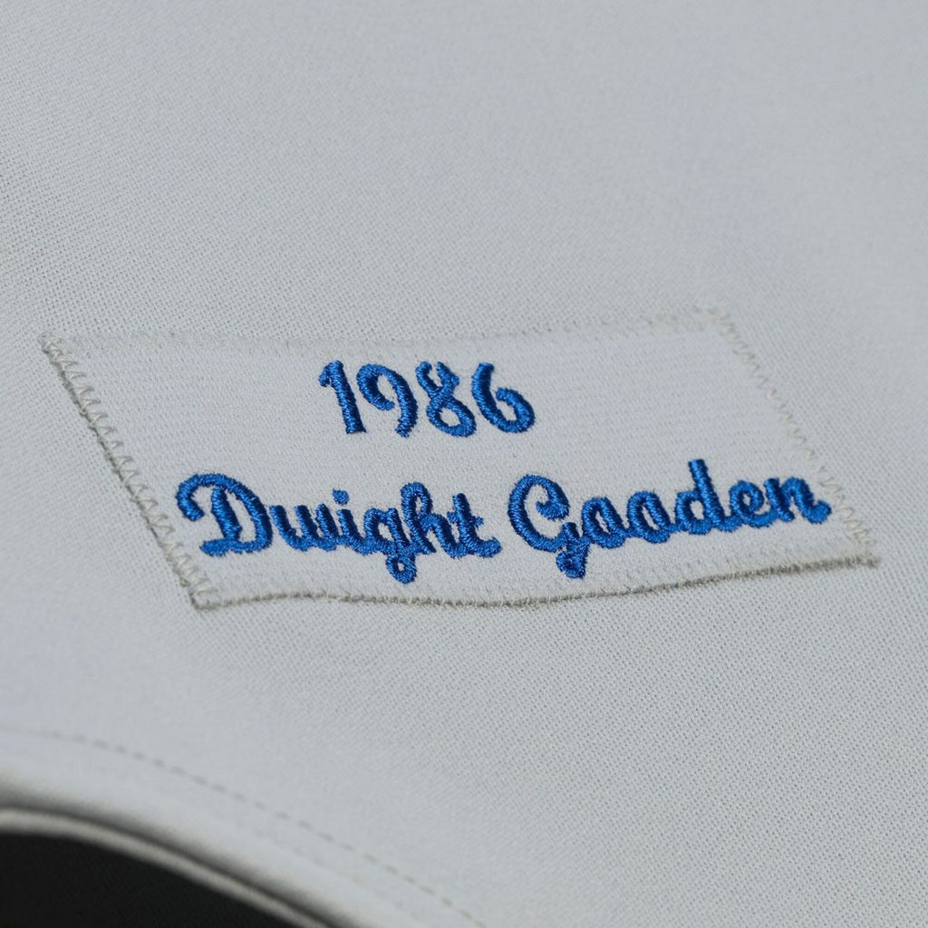 New York Mets Dwight Gooden Mitchell & Ness White 1986 Authentic Jersey product image 5, provided for visual reference and