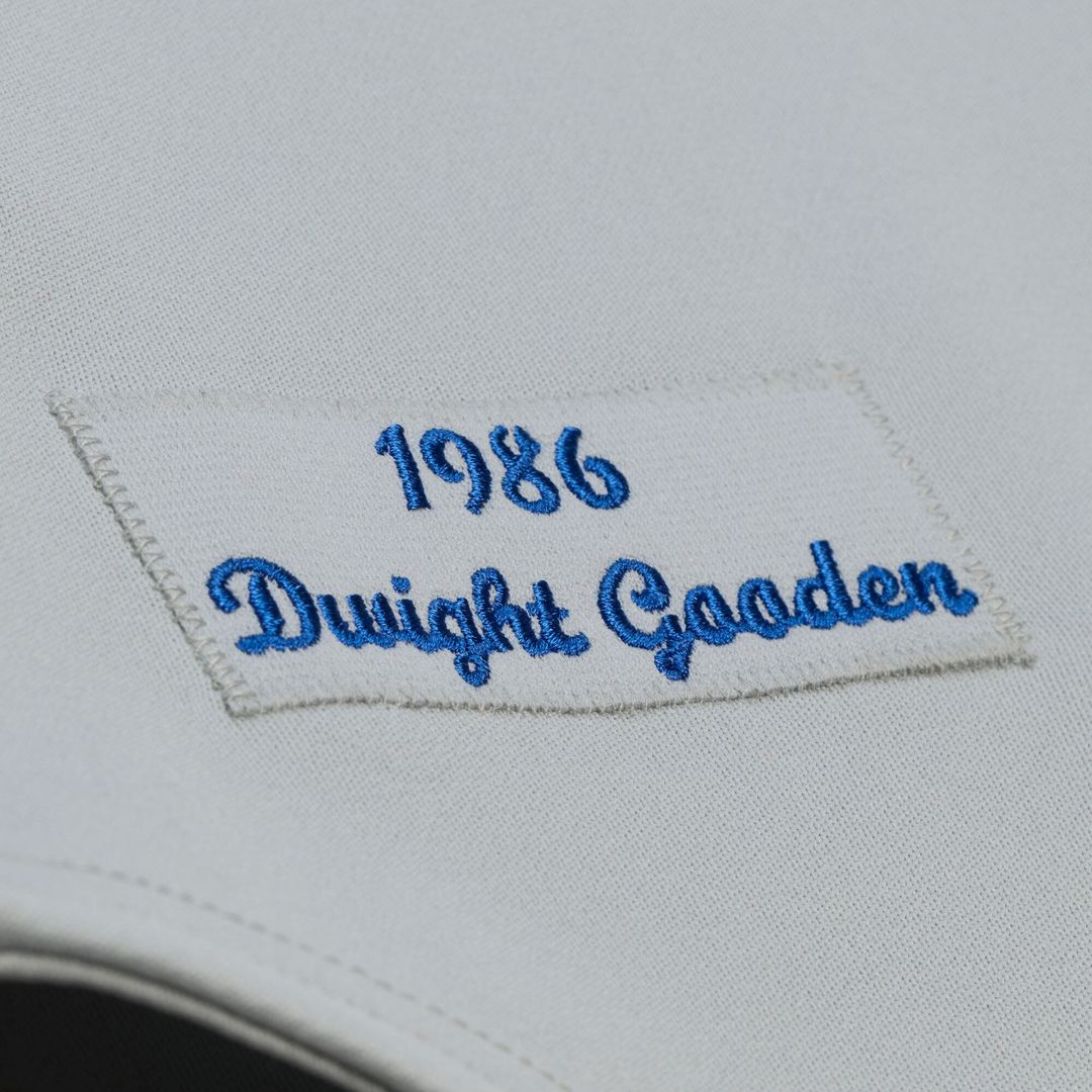 New York Mets Dwight Gooden Mitchell & Ness White 1986 Authentic Jersey product image 5, provided for visual reference and