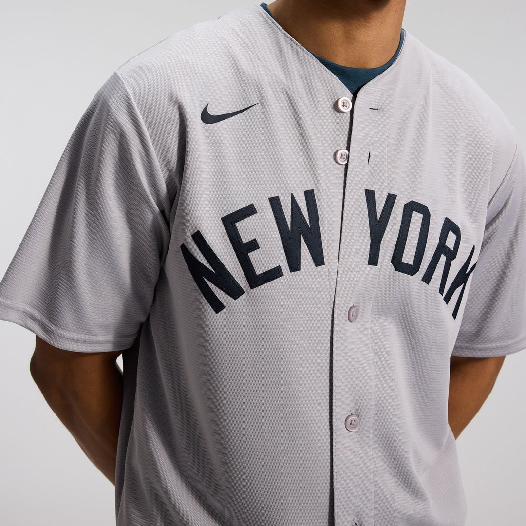 New York Yankees Gerrit Cole Nike Gray Road Replica Jersey product image 9, provided for visual reference and product detail
