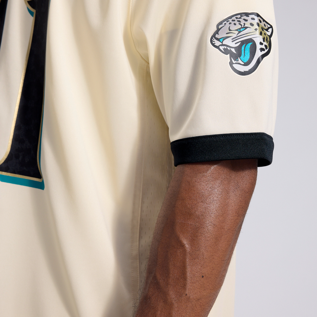 Jacksonville Jaguars Josh Hines-Allen Nike Natural 2026 Rivalries Collection Game Jersey product image 12, provided for