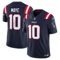 New England Patriots Drake Maye Nike Navy Team Vapor F.U.S.E. Stitched Limited Jersey product image 1, provided for visual