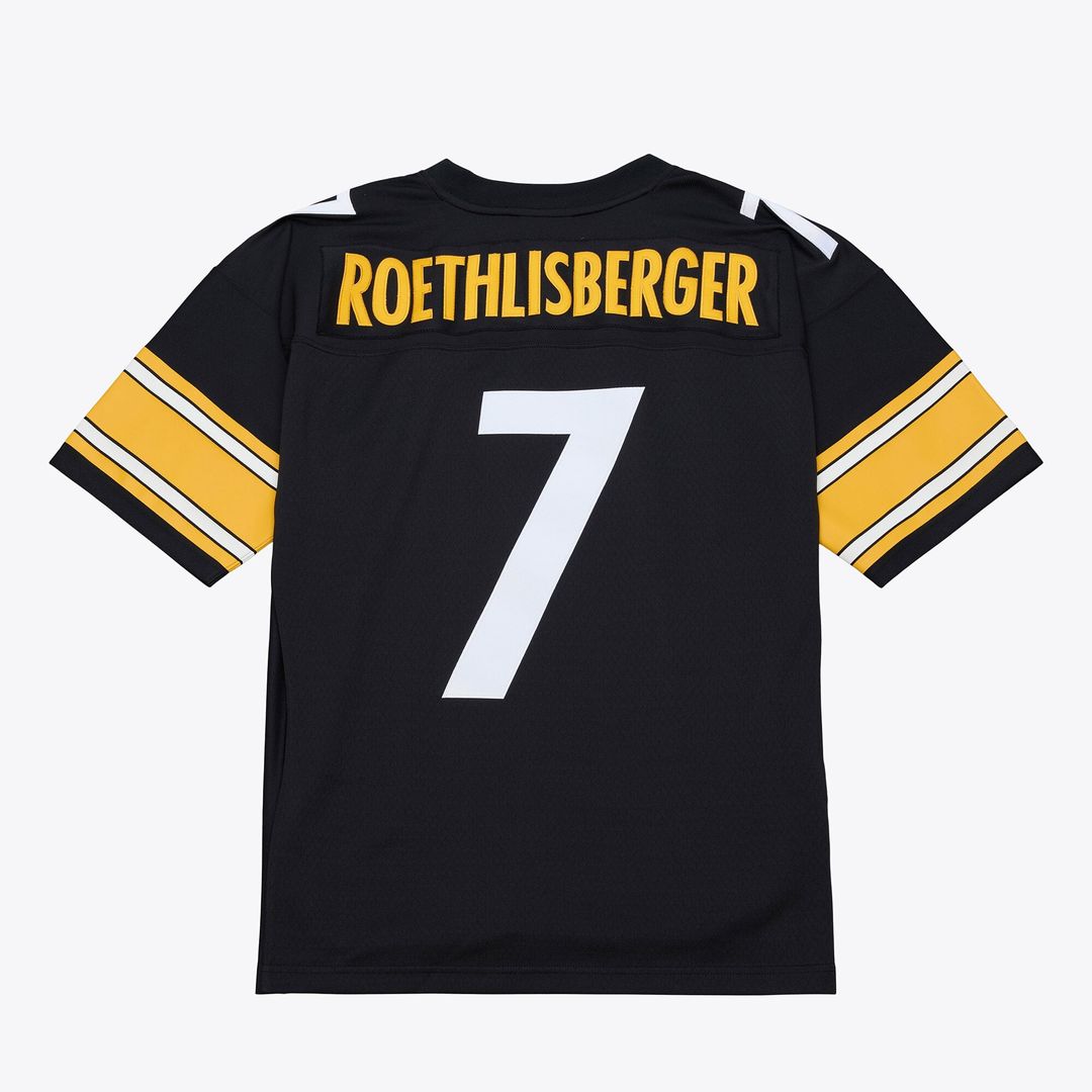 Pittsburgh Steelers Ben Roethlisberger Mitchell & Ness Black 2004 Big & Tall Legacy Retired Player Jersey product image 2,