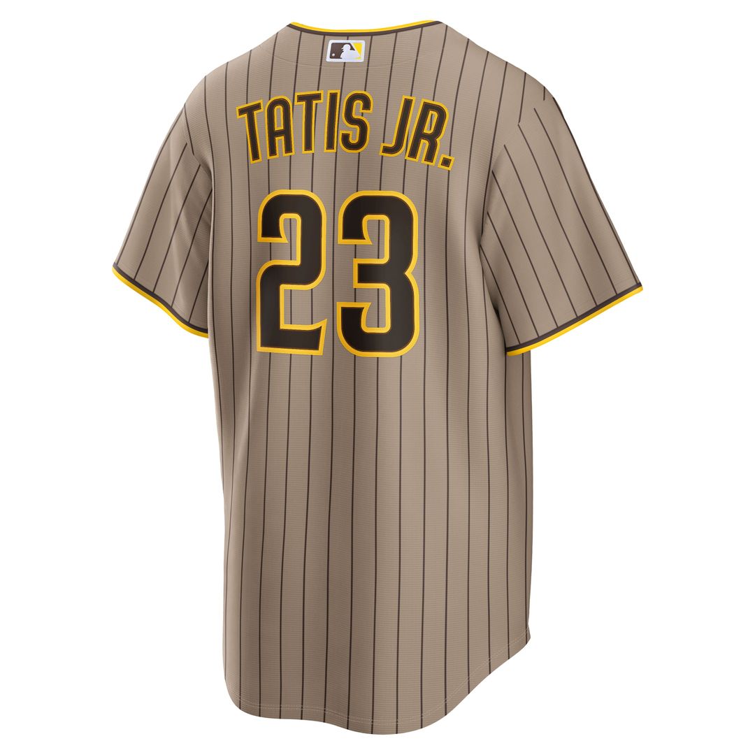 San Diego Padres Fernando Tatis Jr. Nike Sand Alternate Replica Jersey product image 8, provided for visual reference and