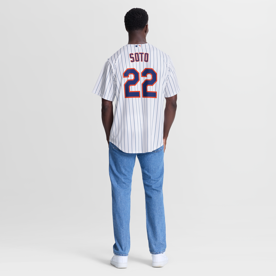 New York Mets Juan Soto Nike White Home Replica Jersey product image 5, provided for visual reference and product detail
