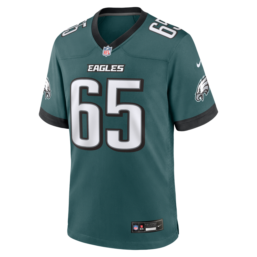 Philadelphia Eagles Lane Johnson Nike Midnight Green Team Game Jersey product image 2, provided for visual reference and