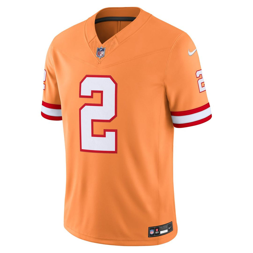 Tampa Bay Buccaneers Emeka Egbuka Nike Creamsicle Alternate Vapor F.U.S.E. Stitched Limited Jersey product image 2, provided