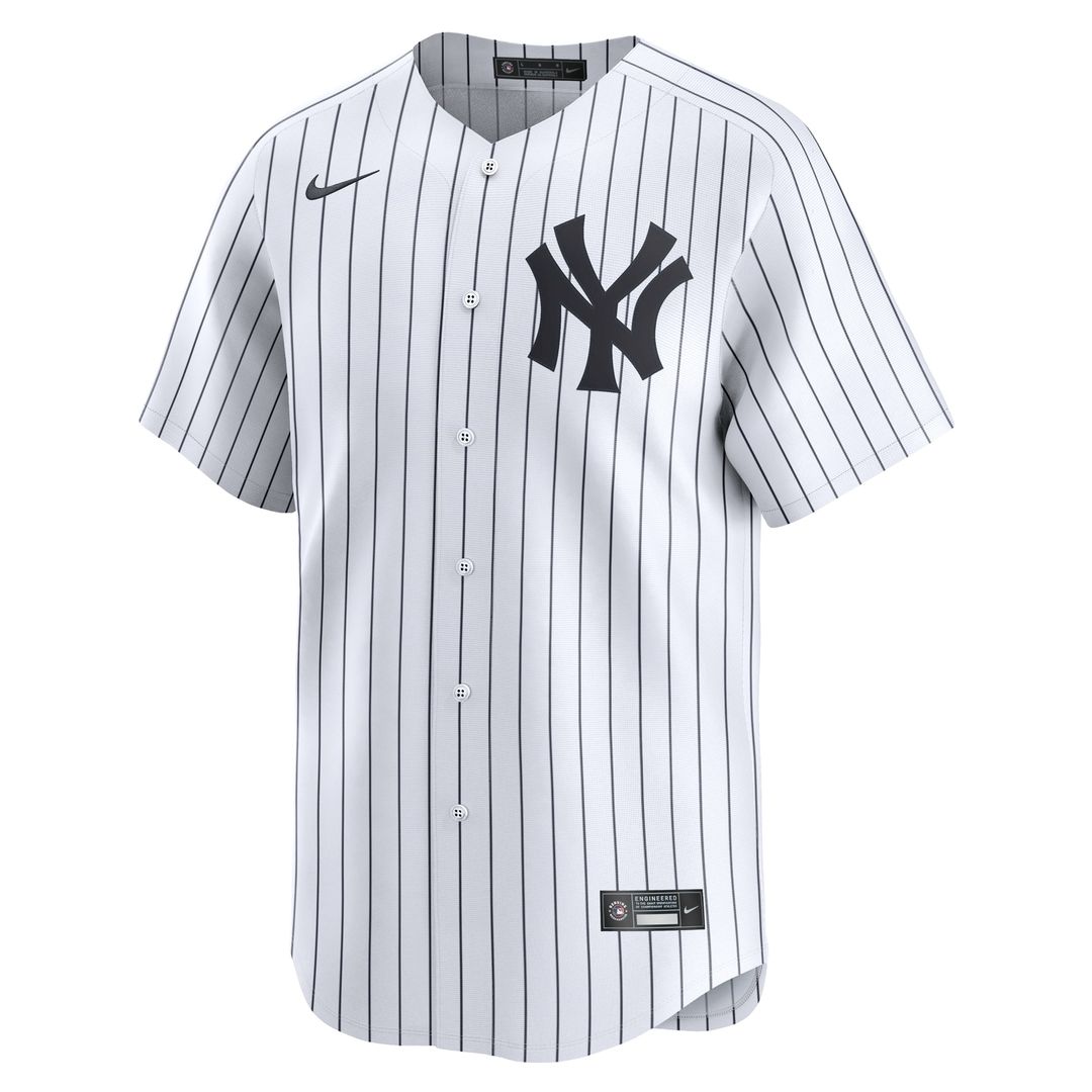 New York Yankees Clarke Schmidt Nike White Home Limited Player Jersey product image 2, provided for visual reference and
