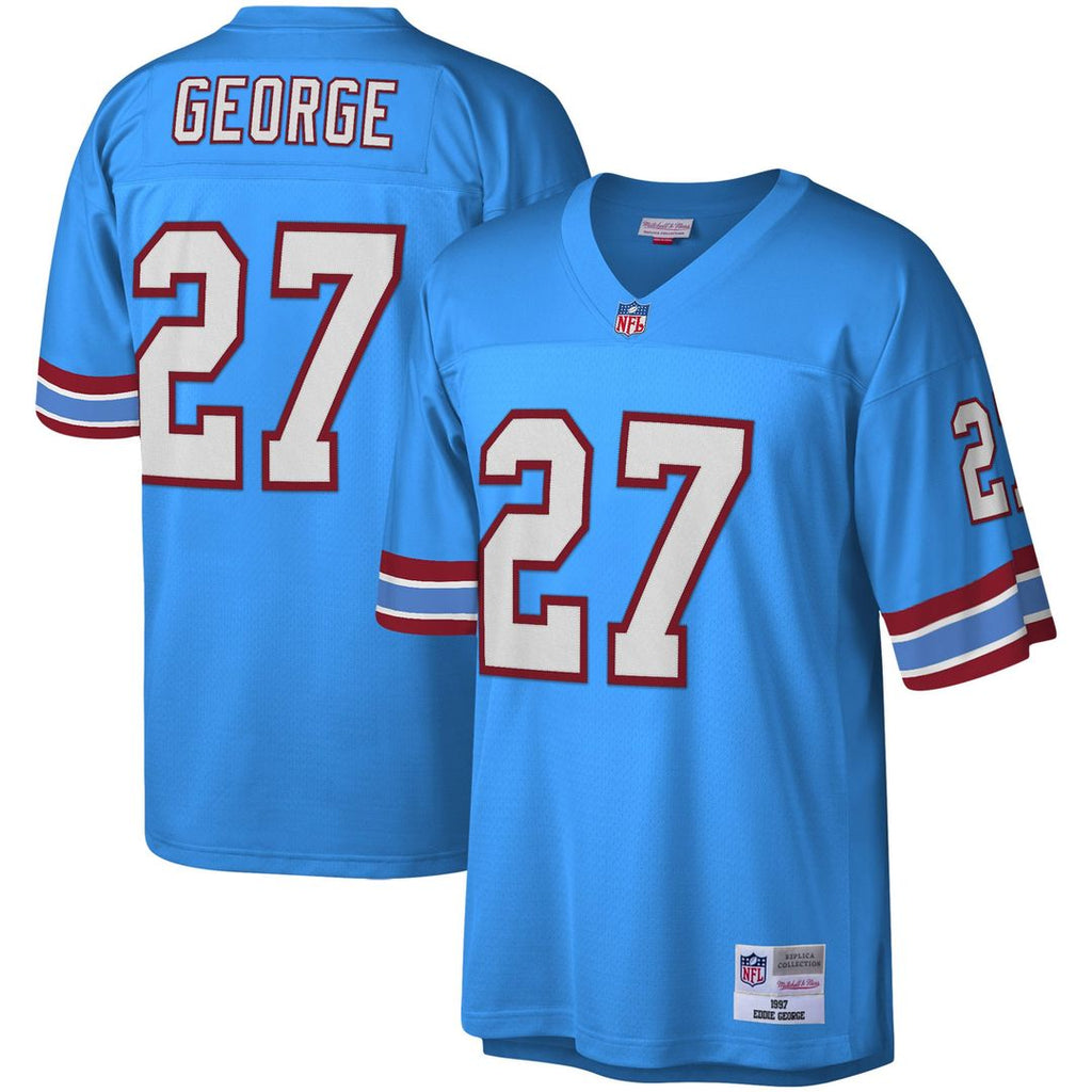 Houston Oilers Eddie George Mitchell & Ness White Legacy Replica Jersey product image 7, provided for visual reference and