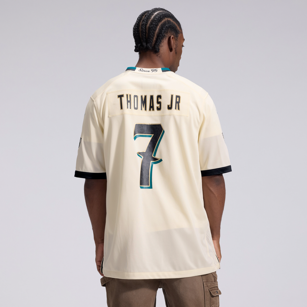 Jacksonville Jaguars Brian Thomas Jr. Nike Natural 2026 Rivalries Collection Game Jersey product image 3, provided for