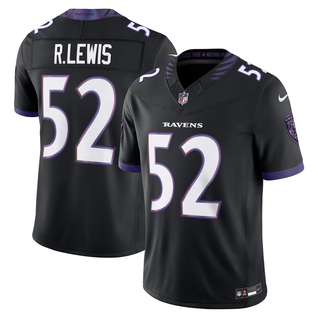 Baltimore Ravens Ray Lewis Nike Black Alternate Vapor F.U.S.E. Stitched Retired Player Limited Jersey product image 4,