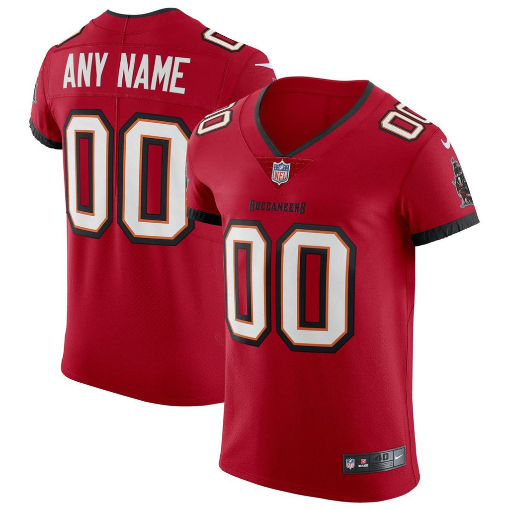 Tampa Bay Buccaneers Nike Red Vapor Elite Custom Jersey product image 1, provided for visual reference and product detail