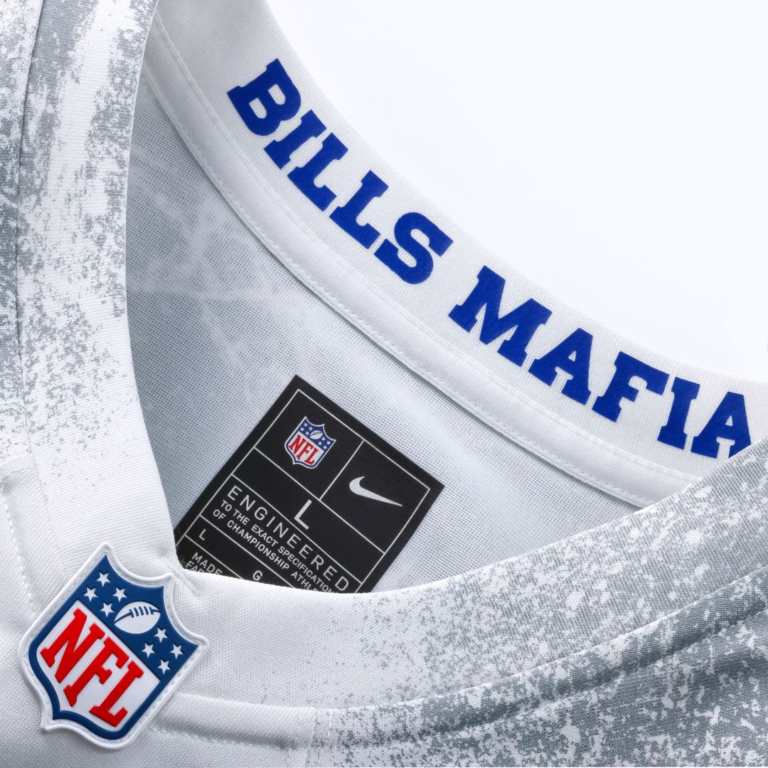 Buffalo Bills Keon Coleman Nike White Rivalries Collection Game Jersey product image 10, provided for visual reference and
