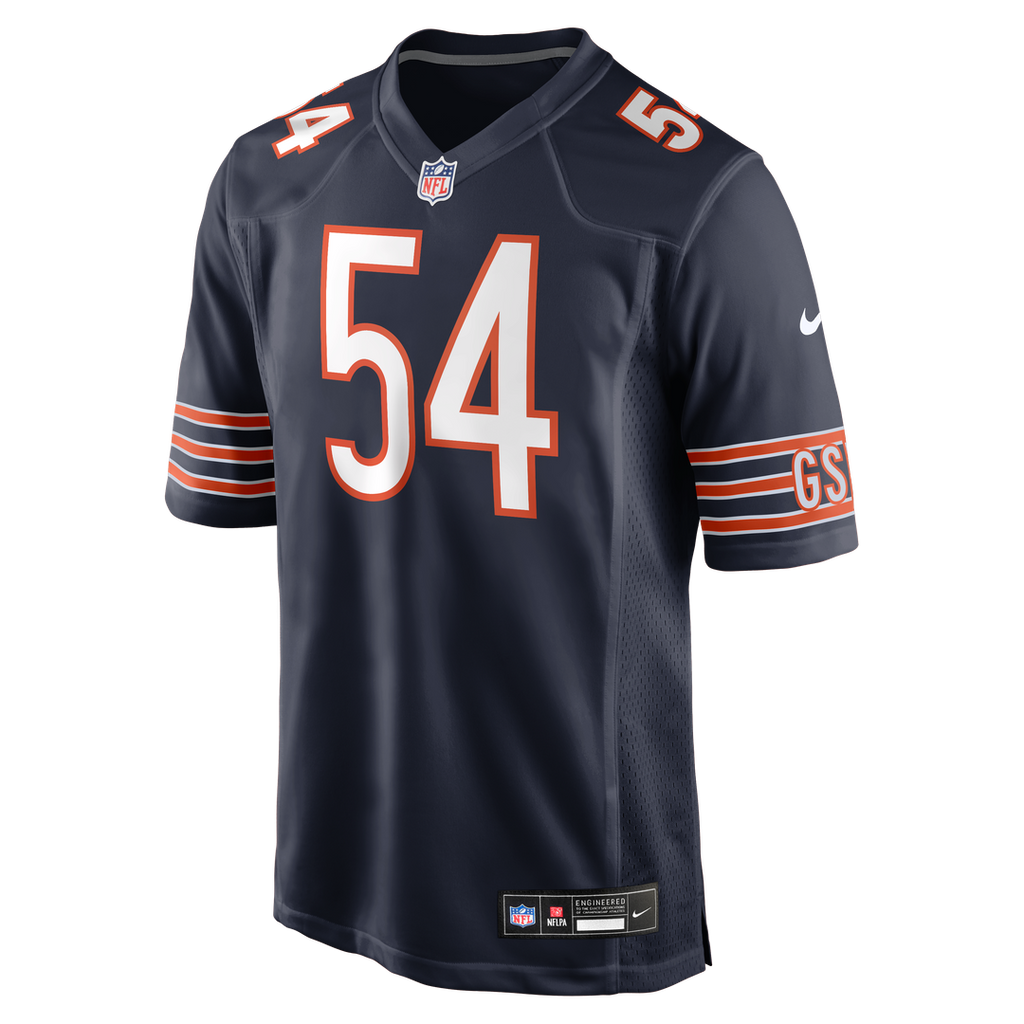 Chicago Bears Brian Urlacher Nike White Retired Player Game Jersey product image 8, provided for visual reference and