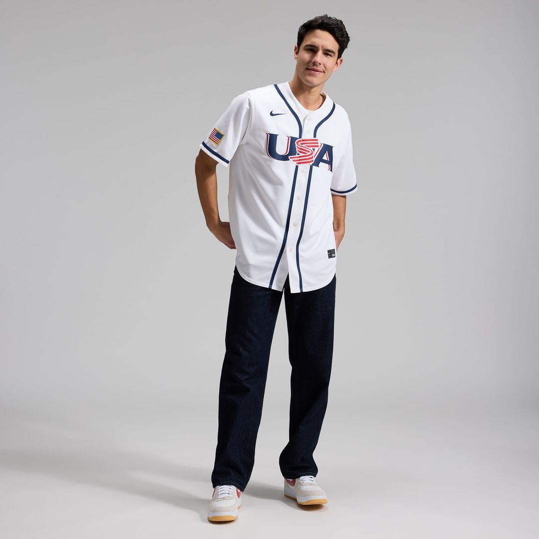 USA Baseball Aaron Judge Nike White 2026 World Baseball Classic Home Stadium Jersey product image 4, provided for visual