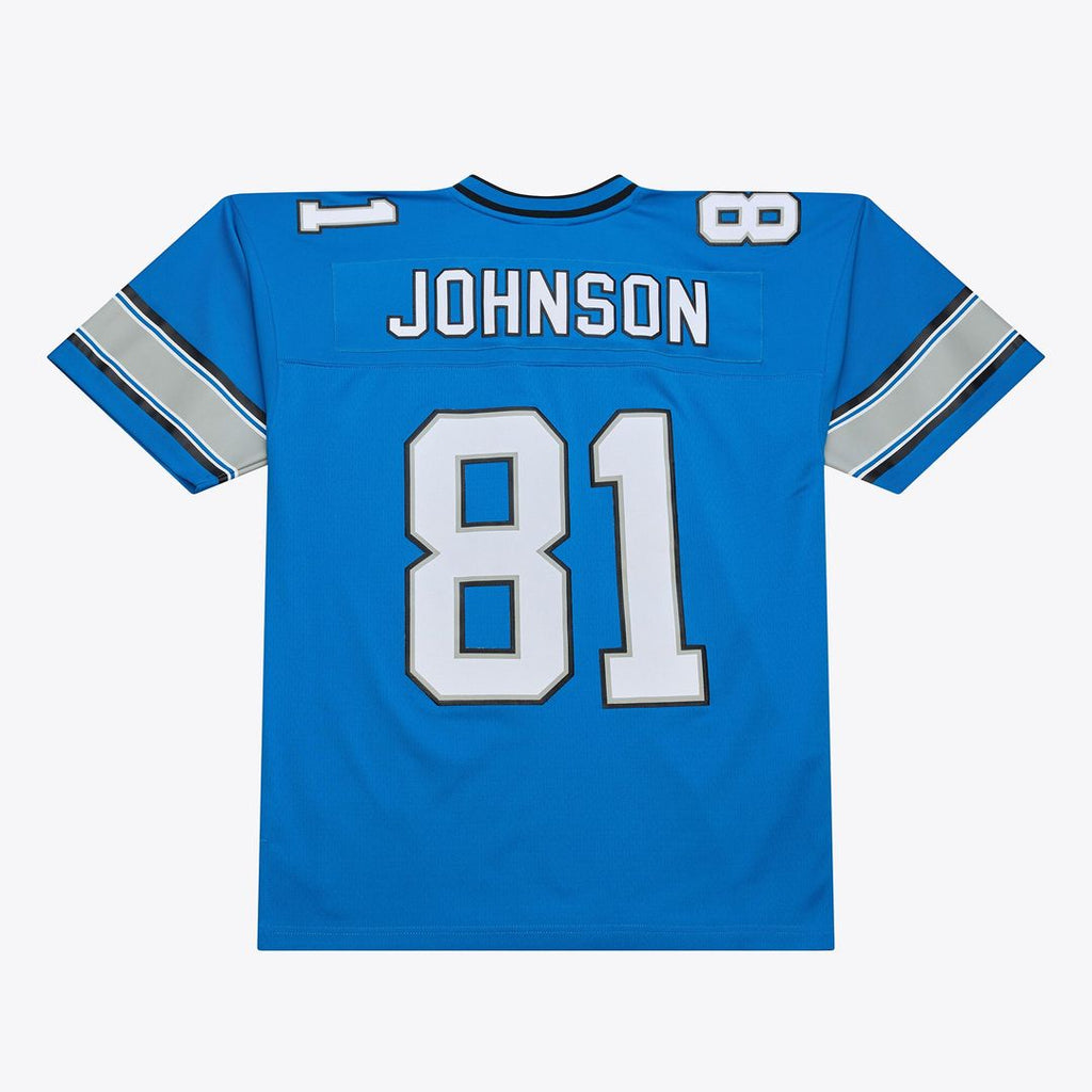 Detroit Lions Calvin Johnson Mitchell & Ness Blue 2007 Legacy Replica Jersey product image 2, provided for visual reference