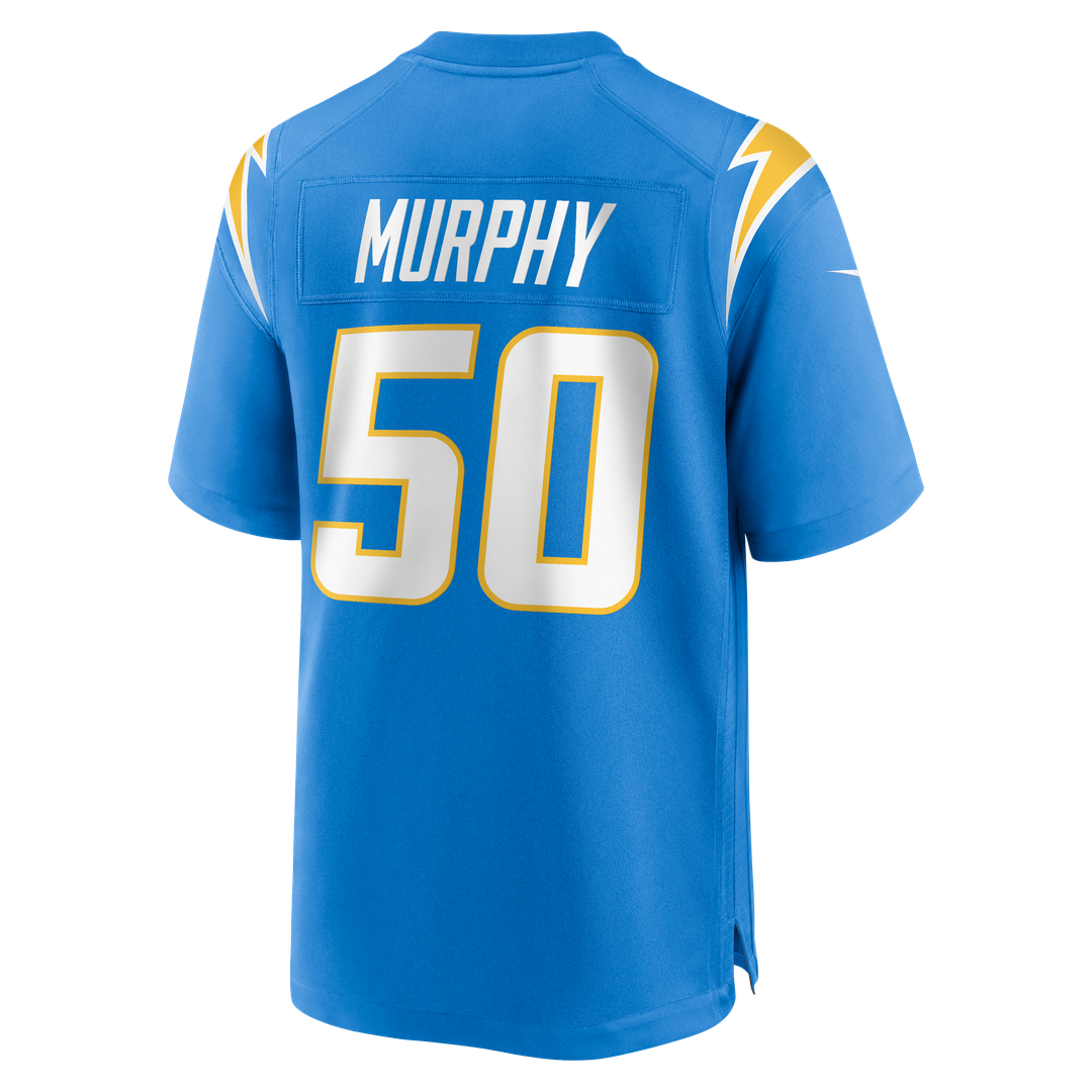 Los Angeles Chargers Caleb Murphy Nike Powder Blue Team Game Jersey product image 3, provided for visual reference and