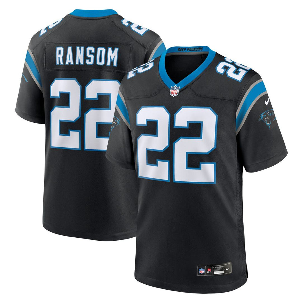 Carolina Panthers Lathan Ransom Nike Black Team Game Jersey product image 1, provided for visual reference and product