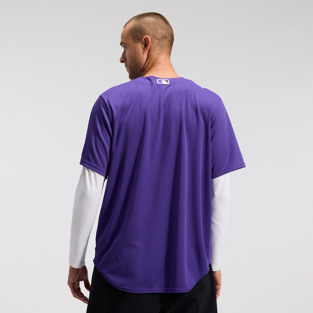 Colorado Rockies Nike Purple Alternate Replica Team Jersey product image 2, provided for visual reference and product detail