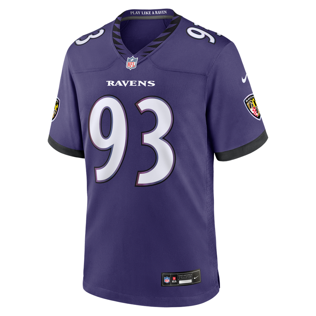 Baltimore Ravens Calais Campbell Nike Purple Team Game Jersey product image 2, provided for visual reference and product