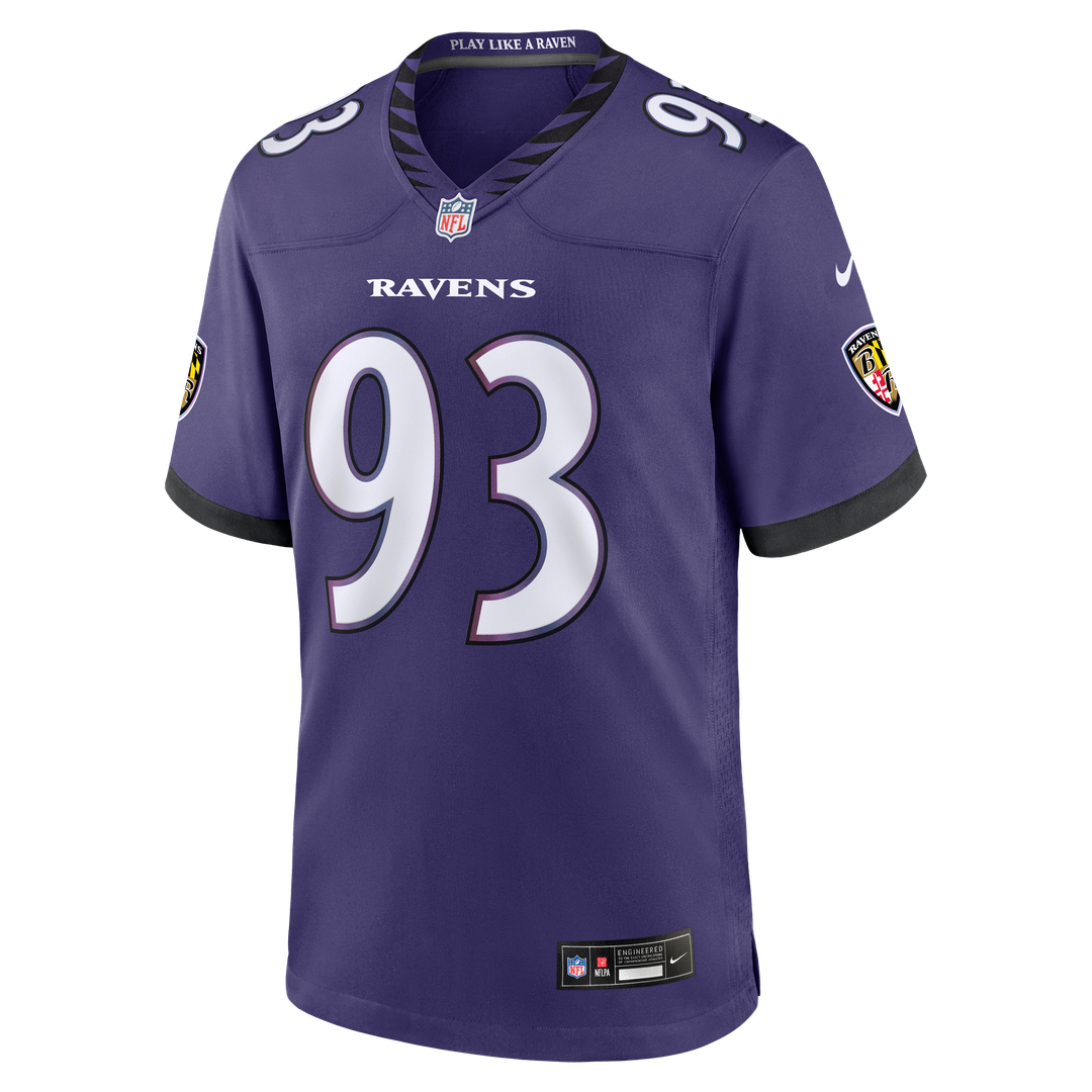 Baltimore Ravens Calais Campbell Nike Purple Team Game Jersey product image 2, provided for visual reference and product