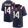 New England Patriots Steve Grogan Nike Navy Game Retired Player Jersey product image 1, provided for visual reference and