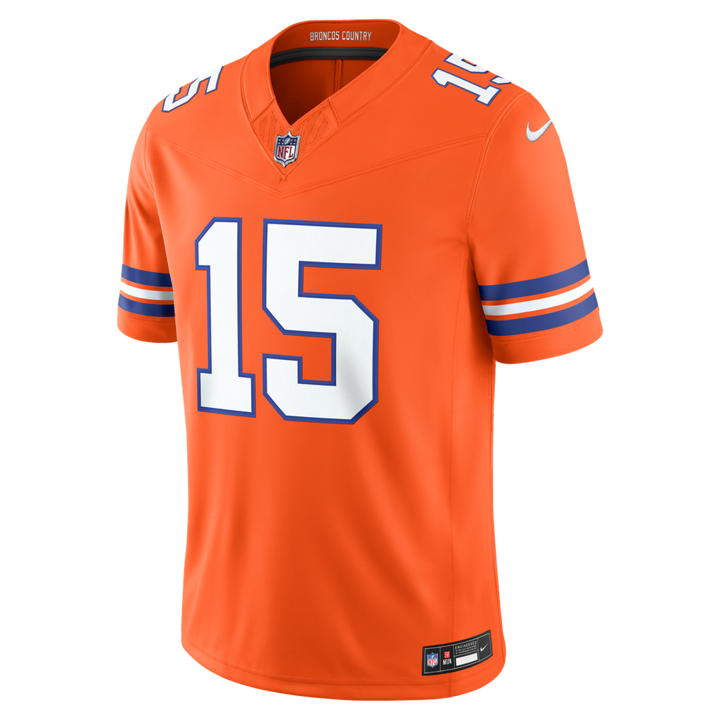 Denver Broncos Nik Bonitto Nike Navy Alternate Vapor F.U.S.E. Stitched Limited Jersey product image 8, provided for visual