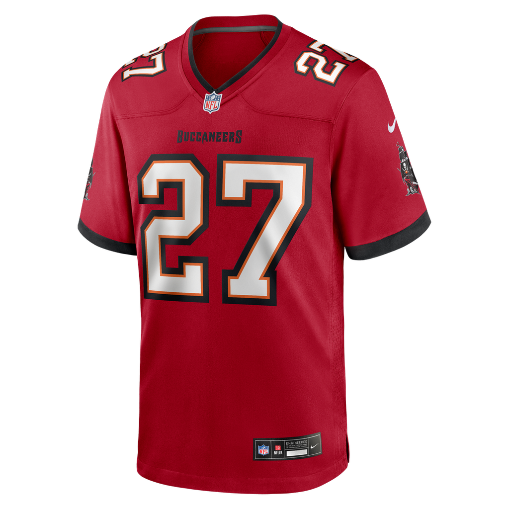 Tampa Bay Buccaneers Zyon McCollum Nike Red Game Player Jersey product image 2, provided for visual reference and product