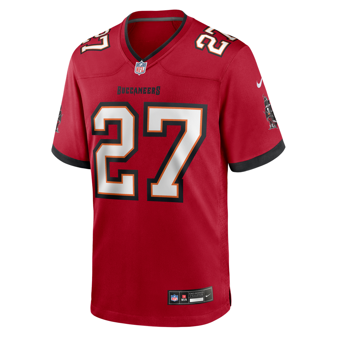 Tampa Bay Buccaneers Zyon McCollum Nike Red Game Player Jersey product image 2, provided for visual reference and product