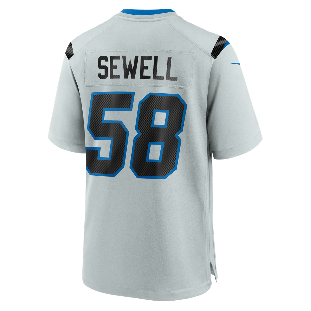 Detroit Lions Penei Sewell Nike Silver 2026 Rivalries Collection Game Jersey product image 7, provided for visual reference