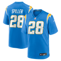 Los Angeles Chargers Isaiah Spiller Nike Powder Blue Game Jersey product image 1, provided for visual reference and product