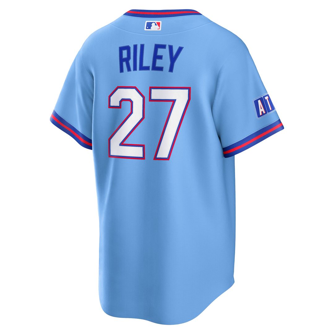 Atlanta Braves Austin Riley Nike Powder Blue 2026 City Connect Stadium Jersey product image 3, provided for visual reference