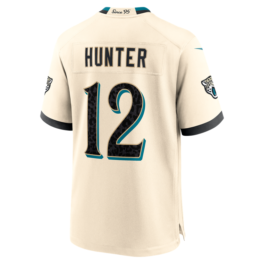 Jacksonville Jaguars Travis Hunter Nike Natural 2026 Rivalries Collection Game Jersey product image 7, provided for visual