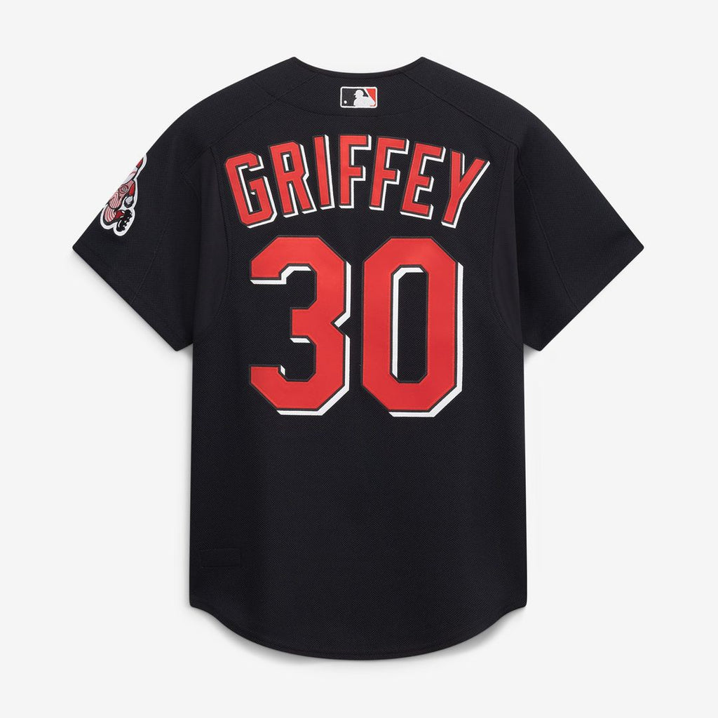Cincinnati Reds Ken Griffey Jr. Mitchell & Ness Black Cooperstown Collection Authentic Mesh Batting Practice Jersey product
