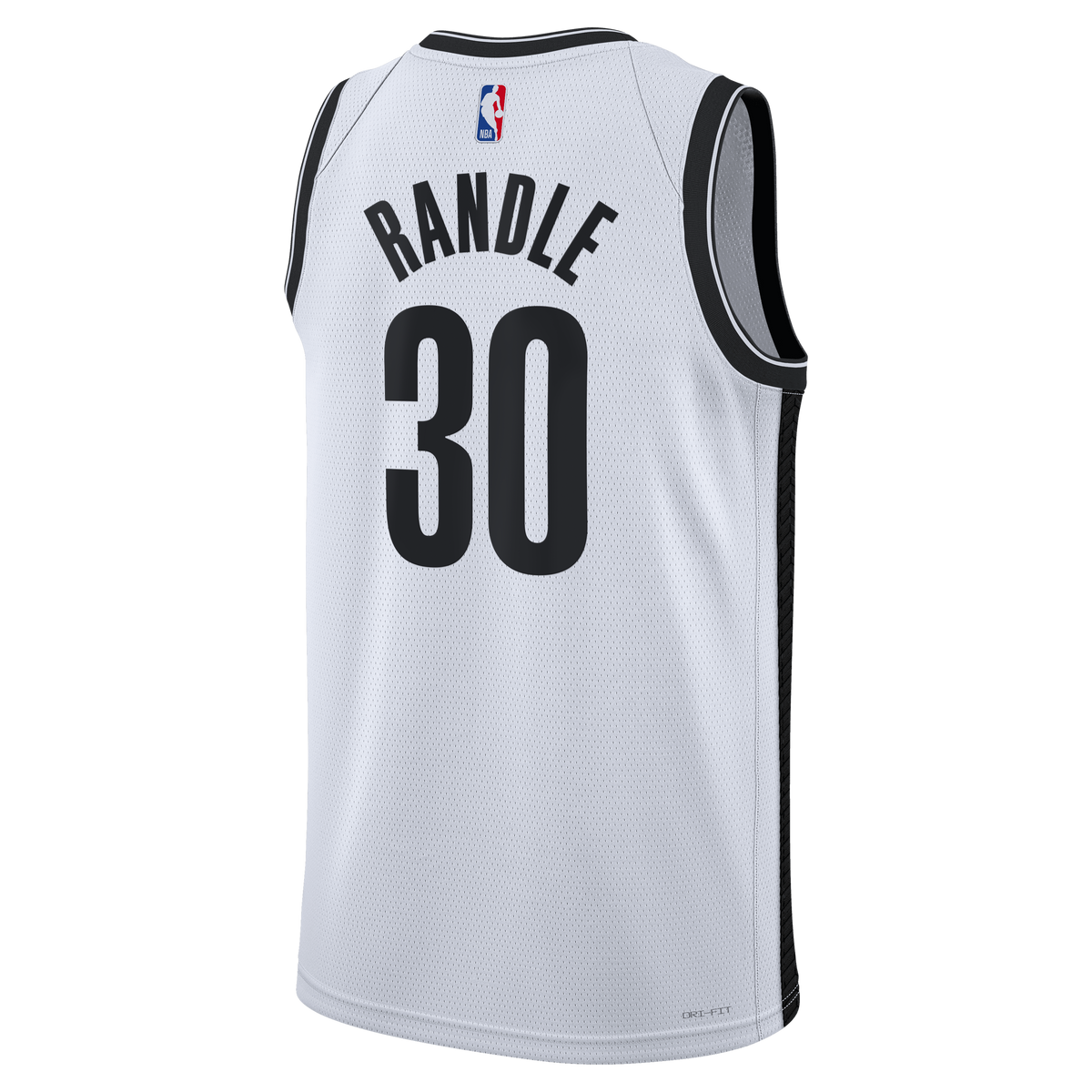 Brooklyn Nets Nike Association Edition Swingman Jersey - White - Julius Randle - Unisex product image 4, provided for visual