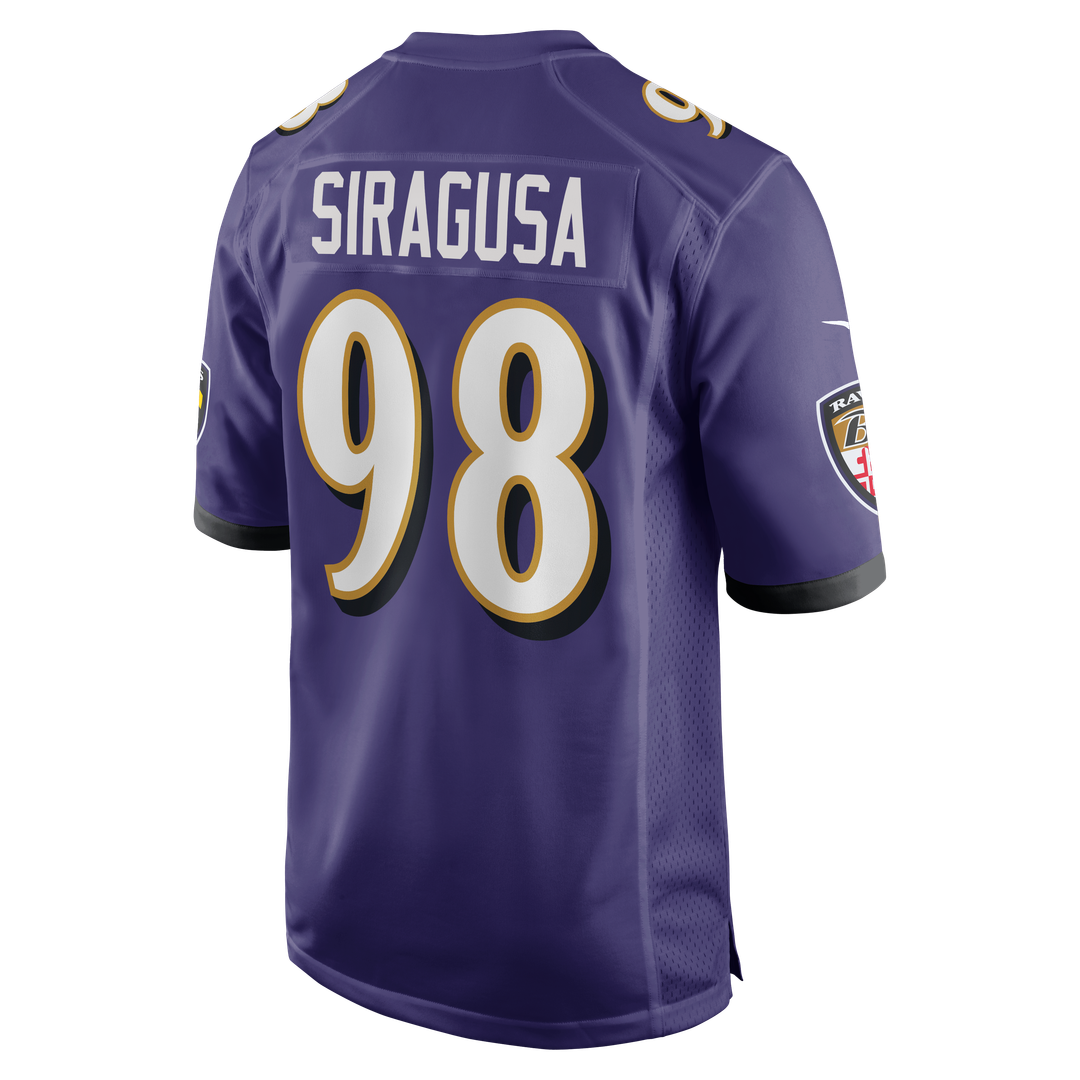 Baltimore Ravens Tony Siragusa Nike Purple Game Retired Player Jersey product image 3, provided for visual reference and
