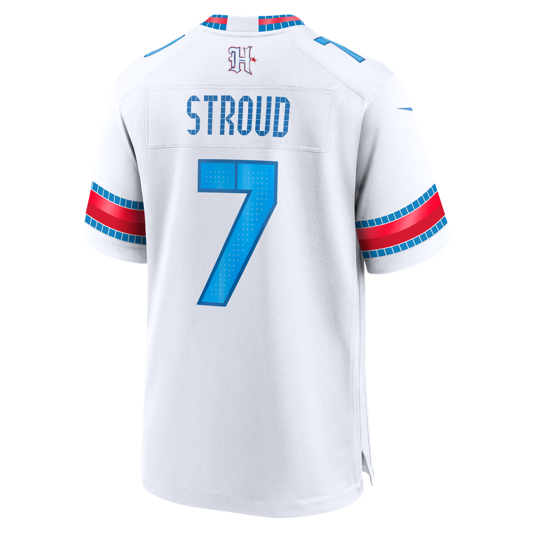 Houston Texans C.J. Stroud Nike White 2026 Rivalries Collection Game Jersey product image 7, provided for visual reference