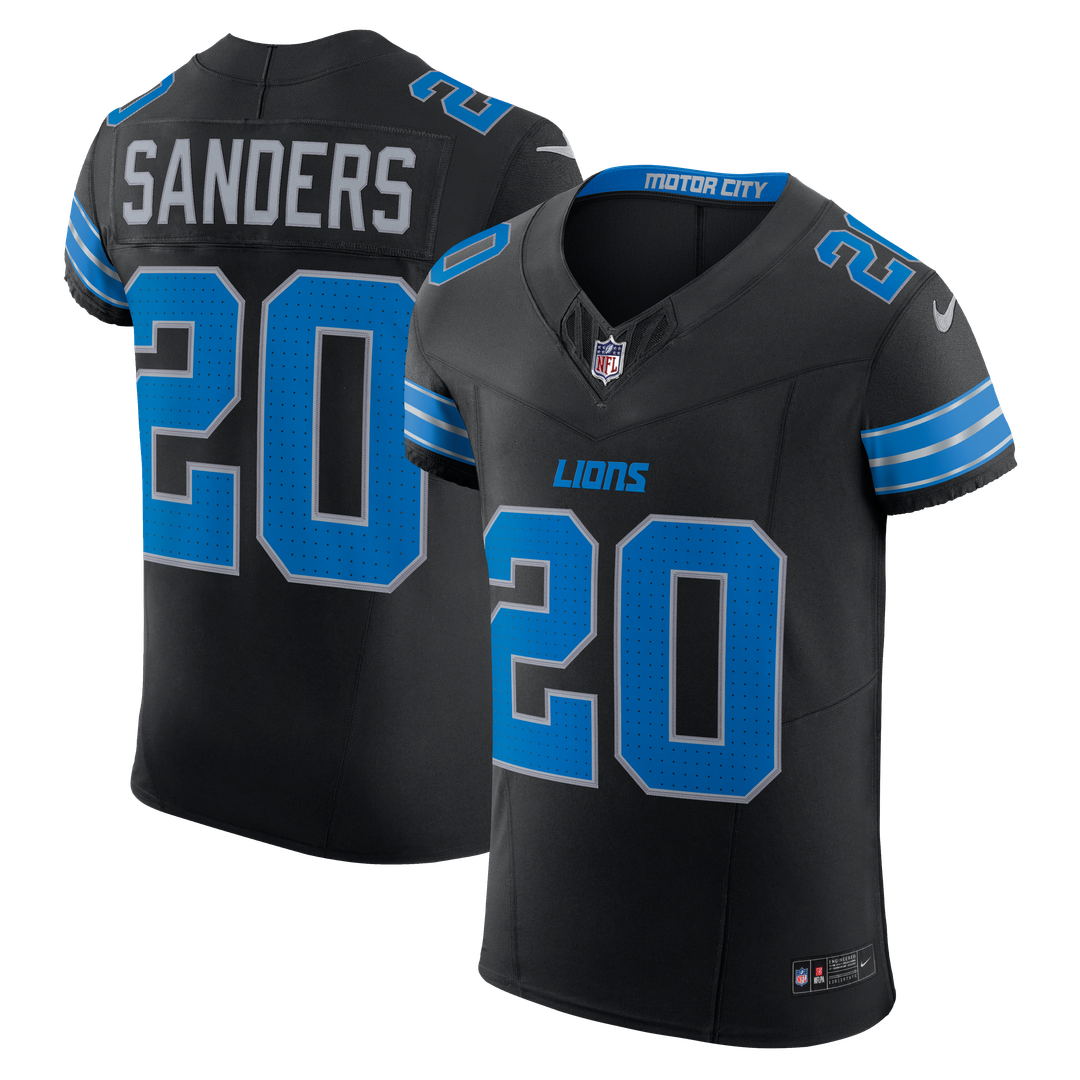 Detroit Lions Barry Sanders Nike Blue Team Vapor F.U.S.E. Elite Jersey product image 7, provided for visual reference and