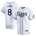 Tampa Bay Rays Brandon Lowe Nike White Home Limited Player Jersey product image 1, provided for visual reference and product