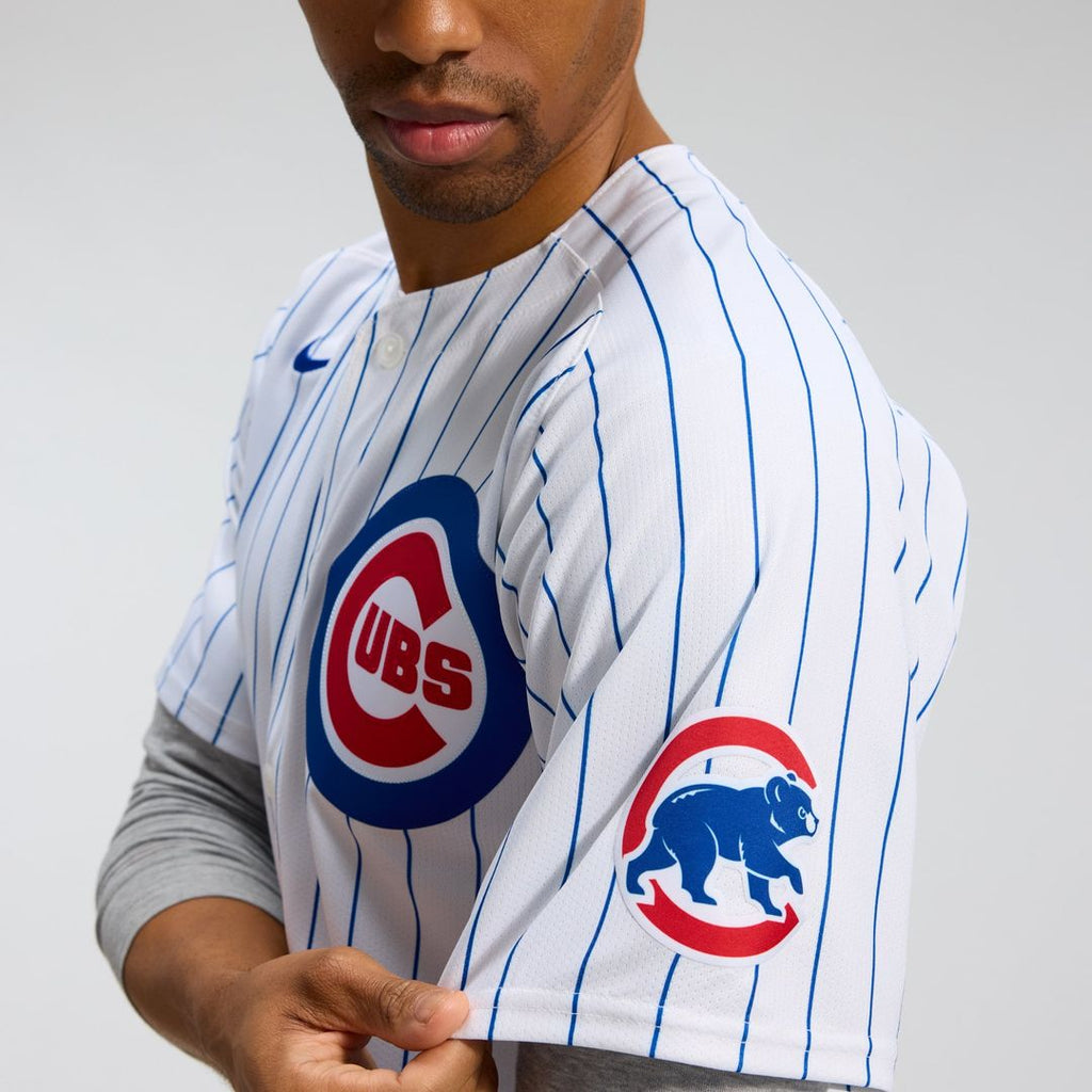 Chicago Cubs Dansby Swanson Nike White Home Limited Player Jersey product image 8, provided for visual reference and product