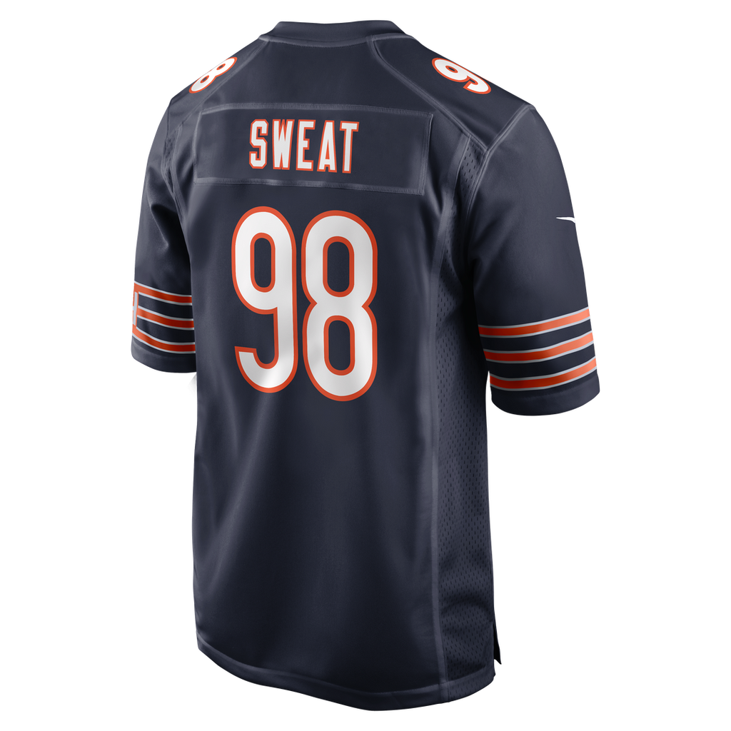 Chicago Bears Montez Sweat Nike Navy Game Jersey product image 3, provided for visual reference and product detail review
