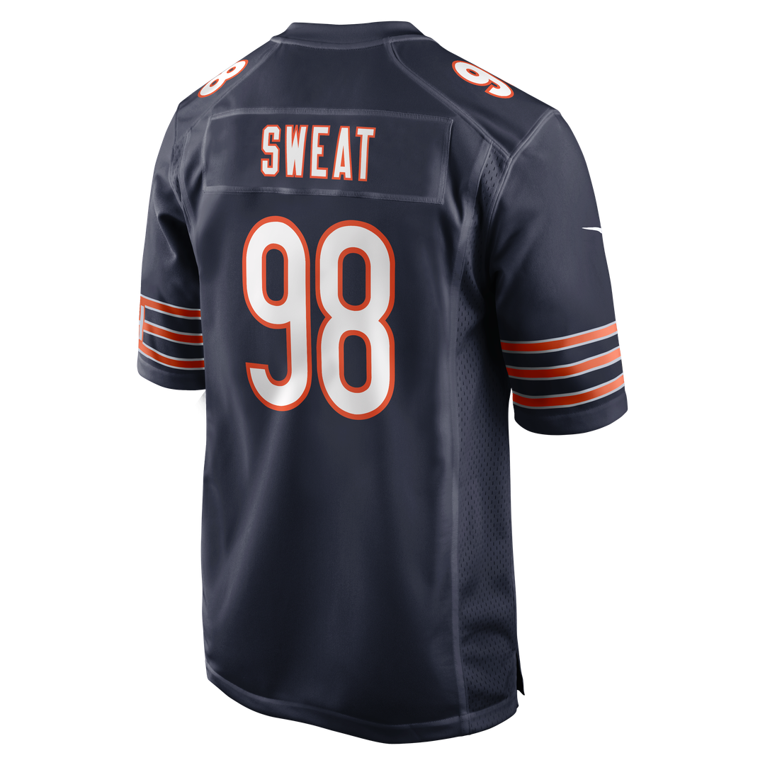 Chicago Bears Montez Sweat Nike Navy Game Jersey product image 3, provided for visual reference and product detail review