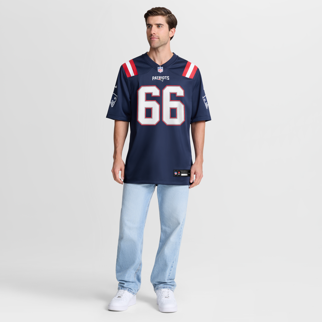 New England Patriots Will Campbell Nike Navy Team Game Jersey product image 4, provided for visual reference and product