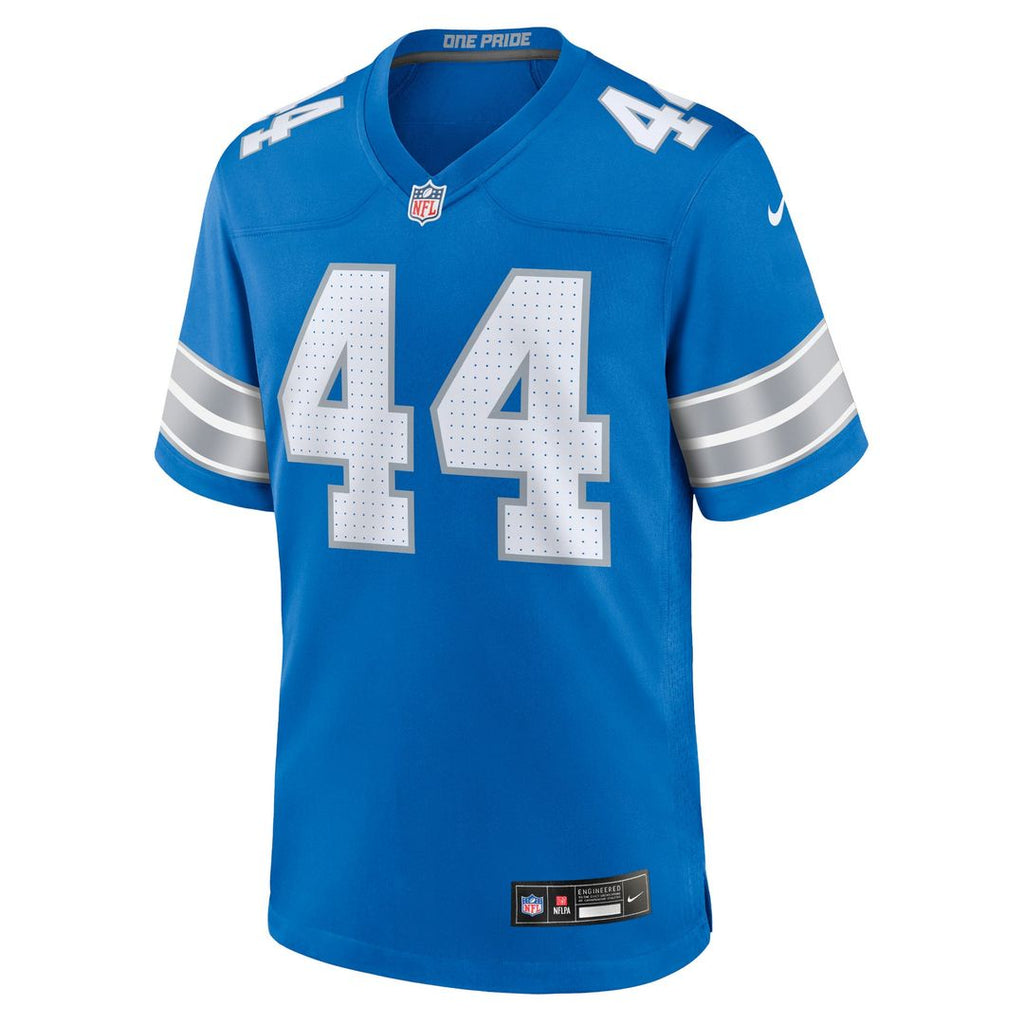 Detroit Lions Malcolm Rodriguez Nike Blue Game Jersey product image 10, provided for visual reference and product detail