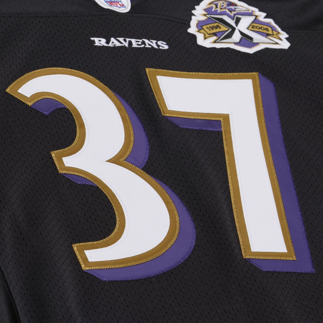 Baltimore Ravens Deion Sanders Mitchell & Ness Black 2005 Authentic Throwback Jersey product image 7, provided for visual