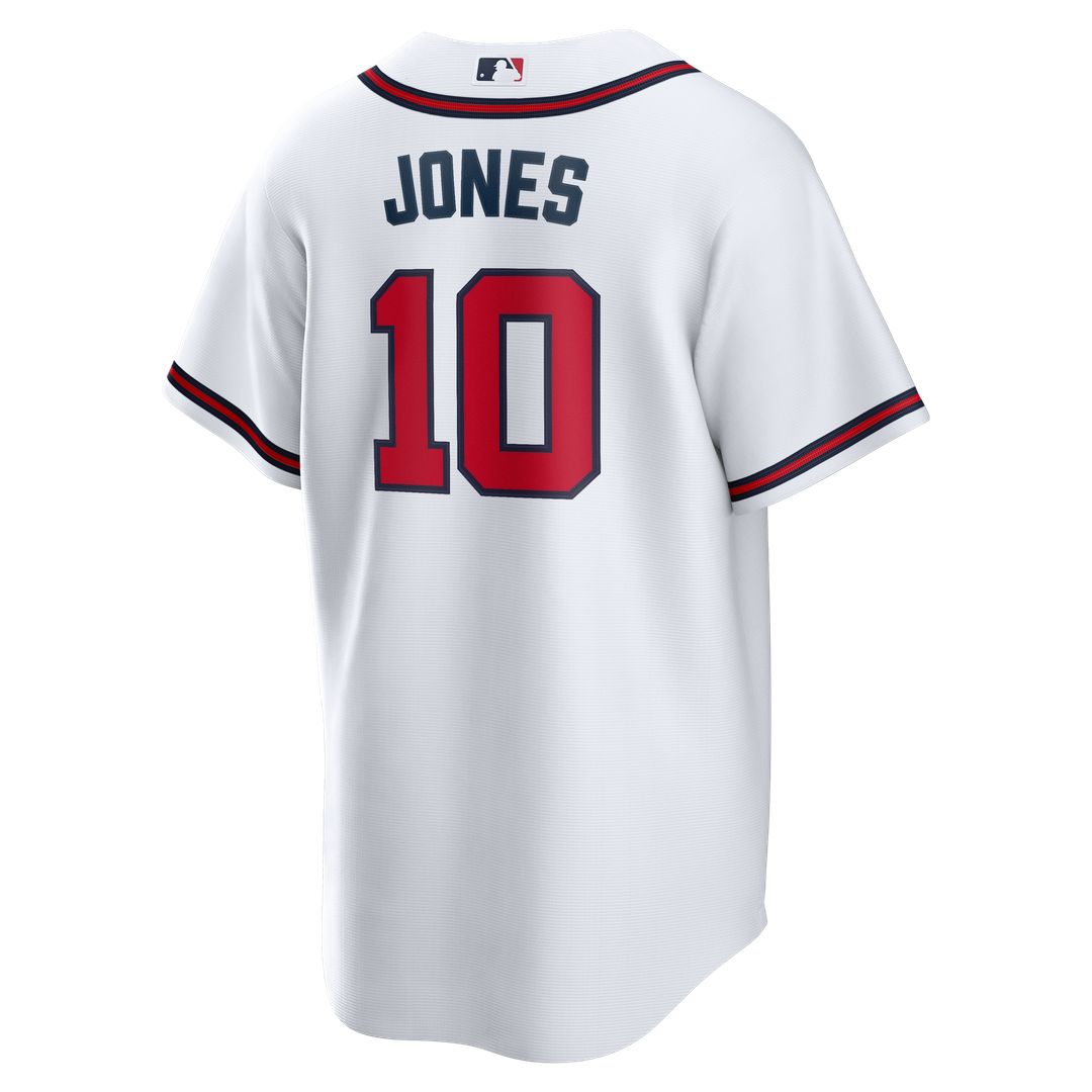 Atlanta Braves Chipper Jones Nike White Home Retired Player Replica Jersey product image 3, provided for visual reference