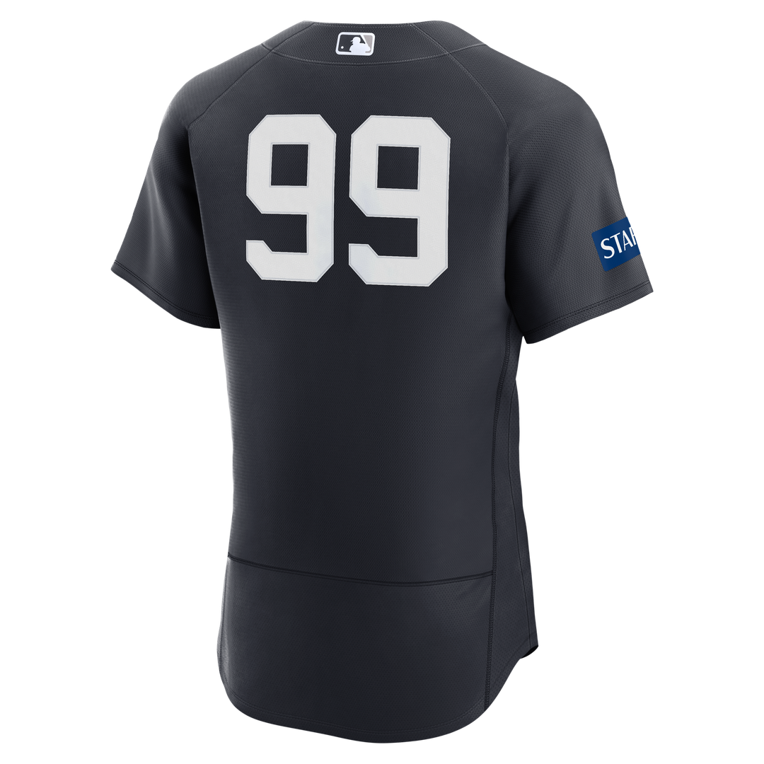 New York Yankees Aaron Judge Nike White Home Authentic Sponsor Patch Jersey product image 9, provided for visual reference