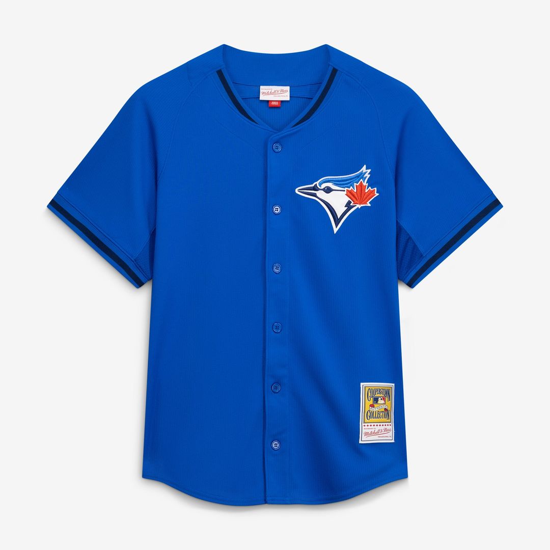 Toronto Blue Jays Jose Bautista Mitchell & Ness Royal Authentic Batting Practice Jersey product image 2, provided for visual