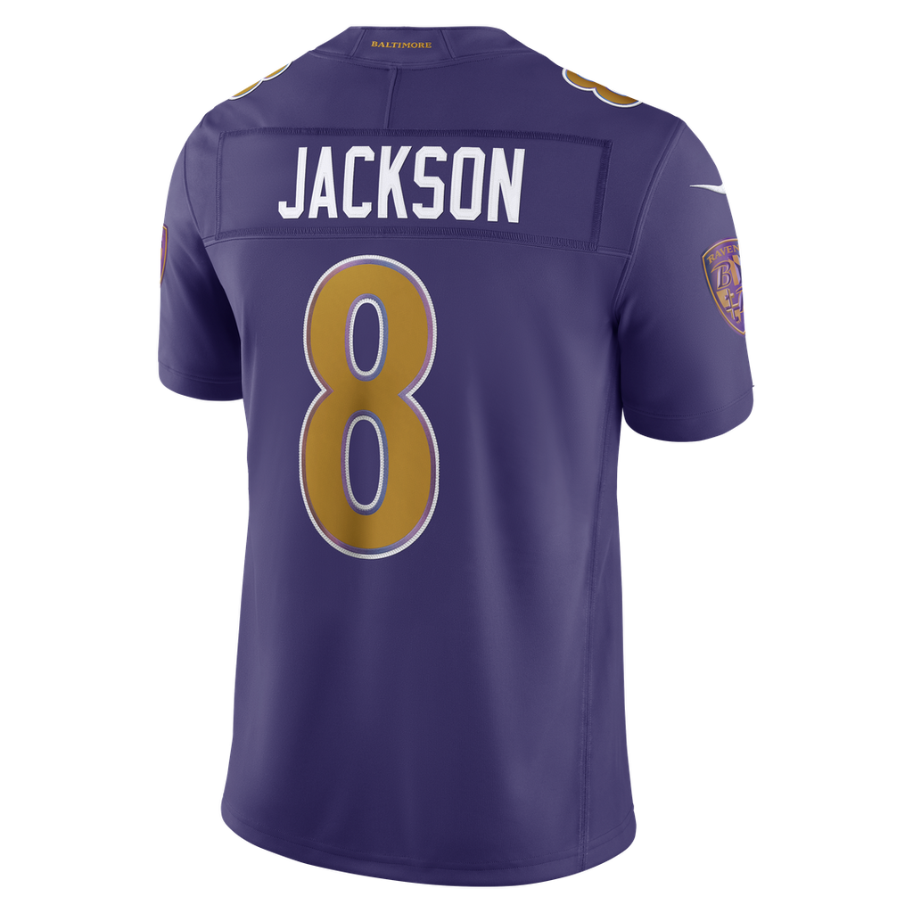 Baltimore Ravens Lamar Jackson Nike Purple Alternate Vapor F.U.S.E. Stitched Limited Jersey product image 3, provided for