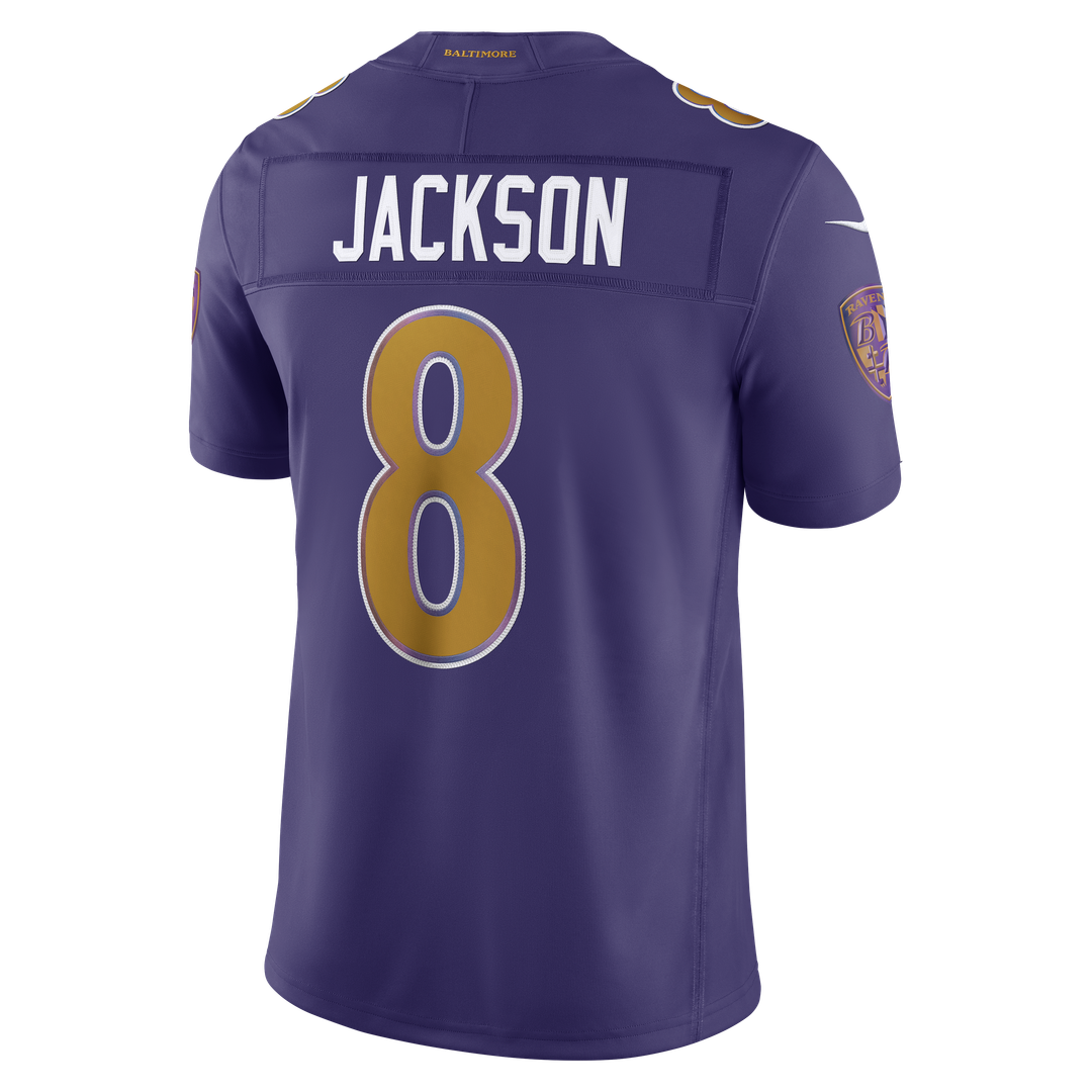 Baltimore Ravens Lamar Jackson Nike Purple Alternate Vapor F.U.S.E. Stitched Limited Jersey product image 3, provided for